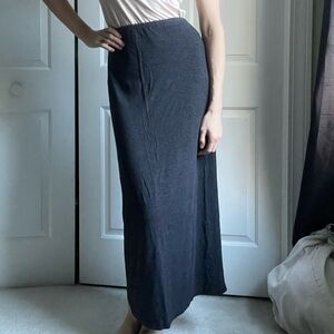 Lauren Ralph Lauren long fitted charcoal maxi skirt EUC large